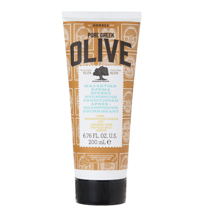 Pure Greek Olive Nourishing Conditioner For Dry / Damaged Hair 200ml