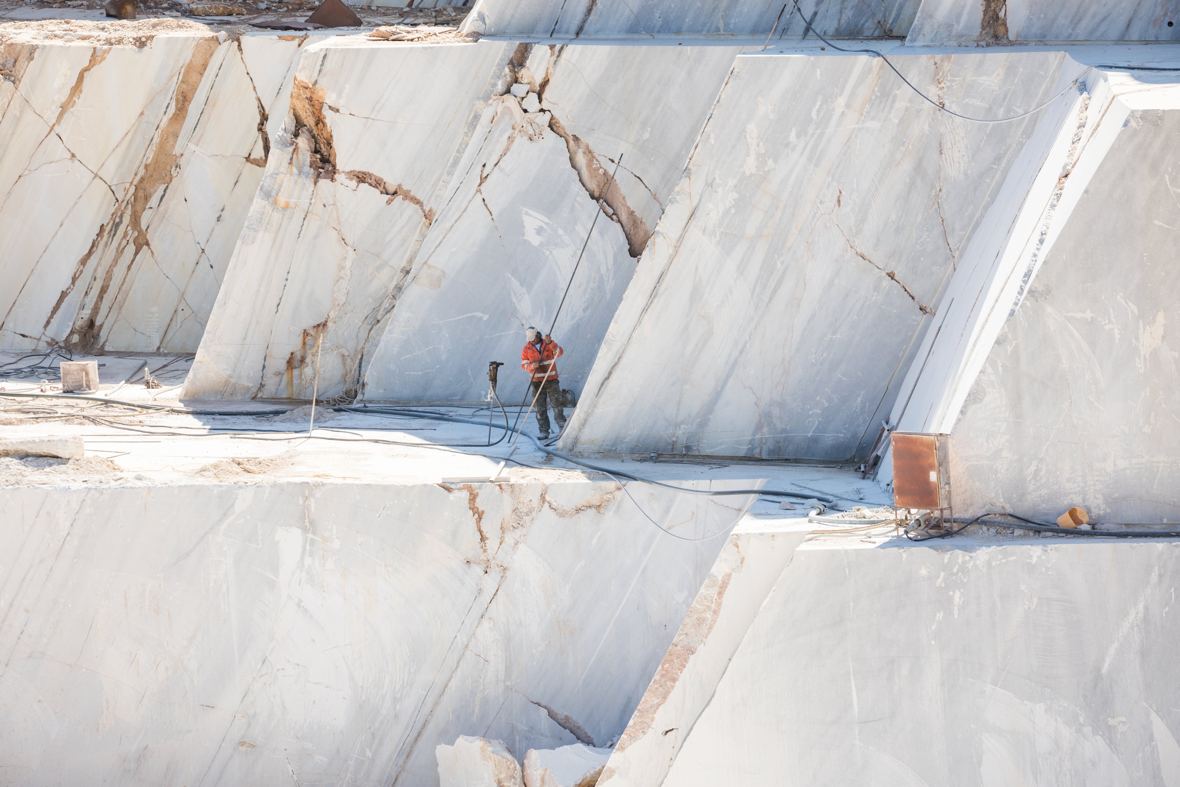 We Visited an Active Marble Quarry in Naxos