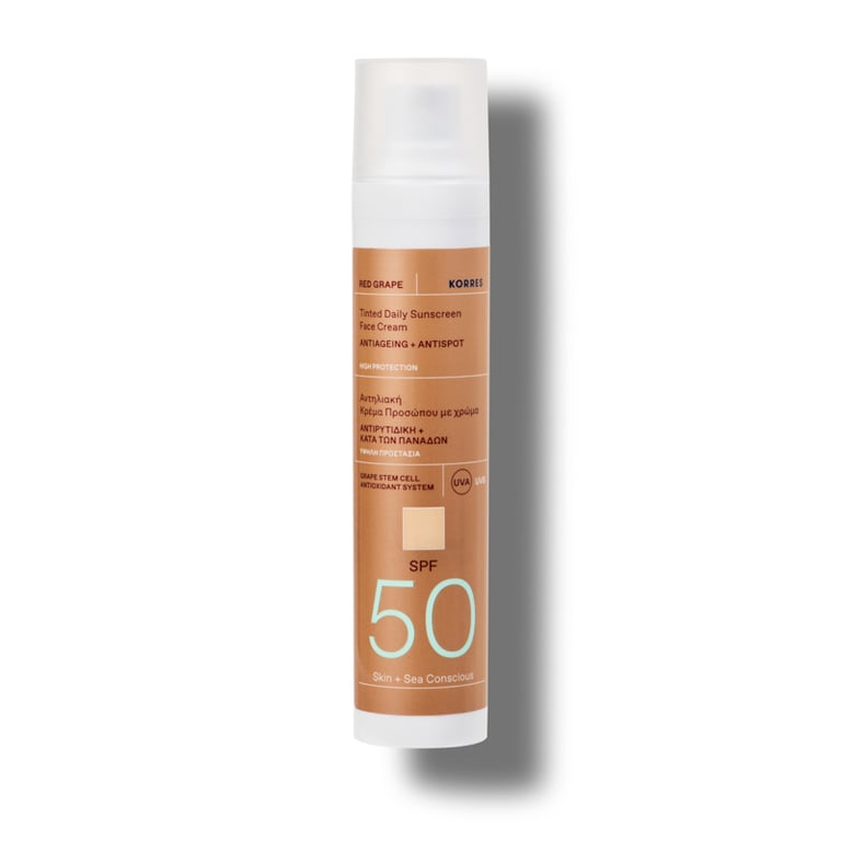 Red Grape Tinted Daily Sunscreen Face Cream SPF 50 – KORRES Global