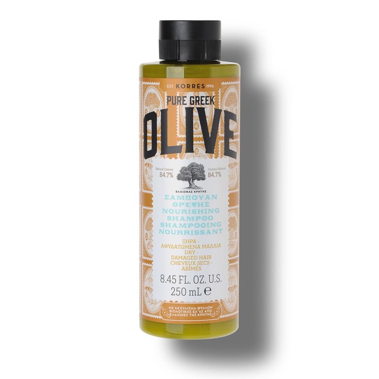 Nourishing Shampoo For Dry / Damaged Hair Pure Greek Olive